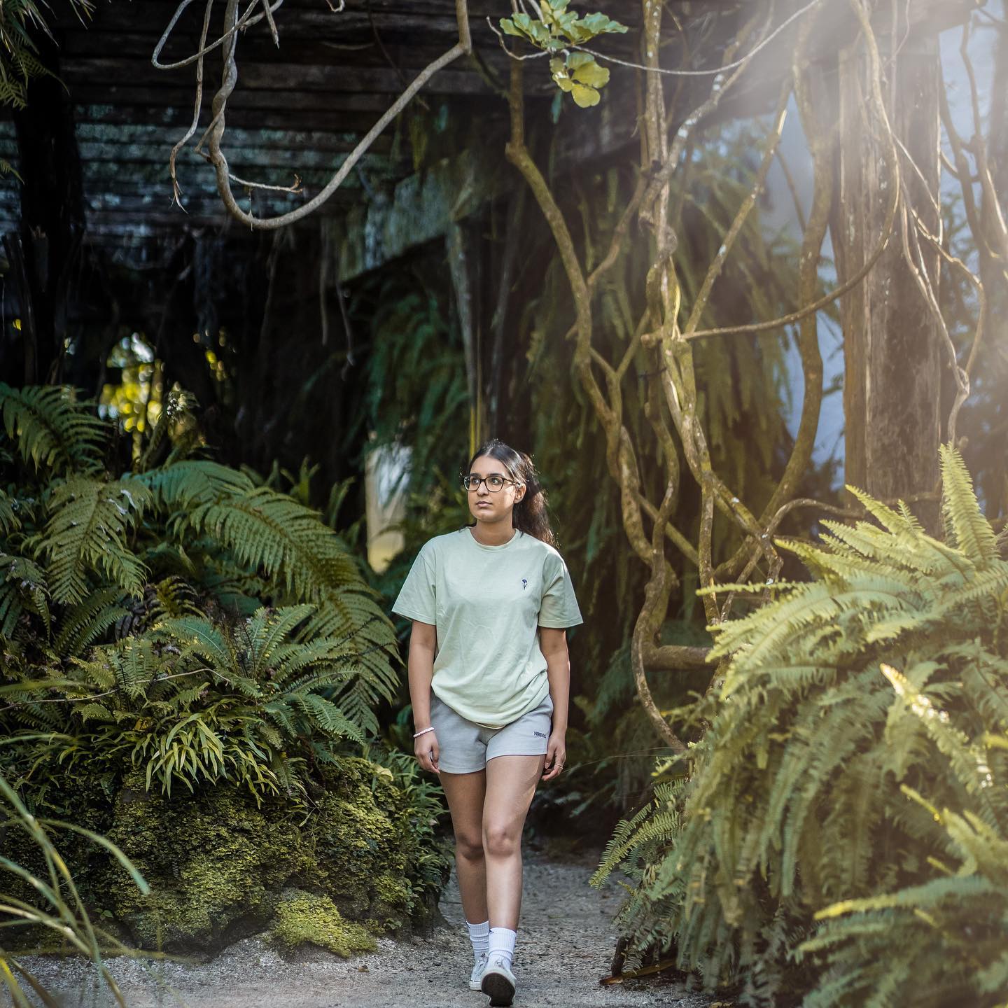 Jungle Embroidered Hemp Tee
