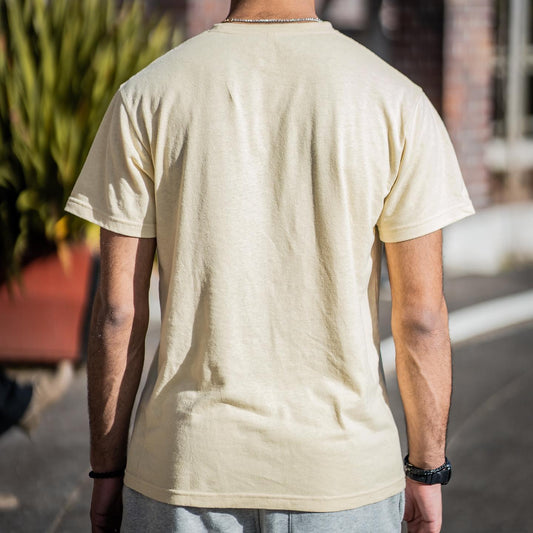 Lemon Embroidered Hemp Tee